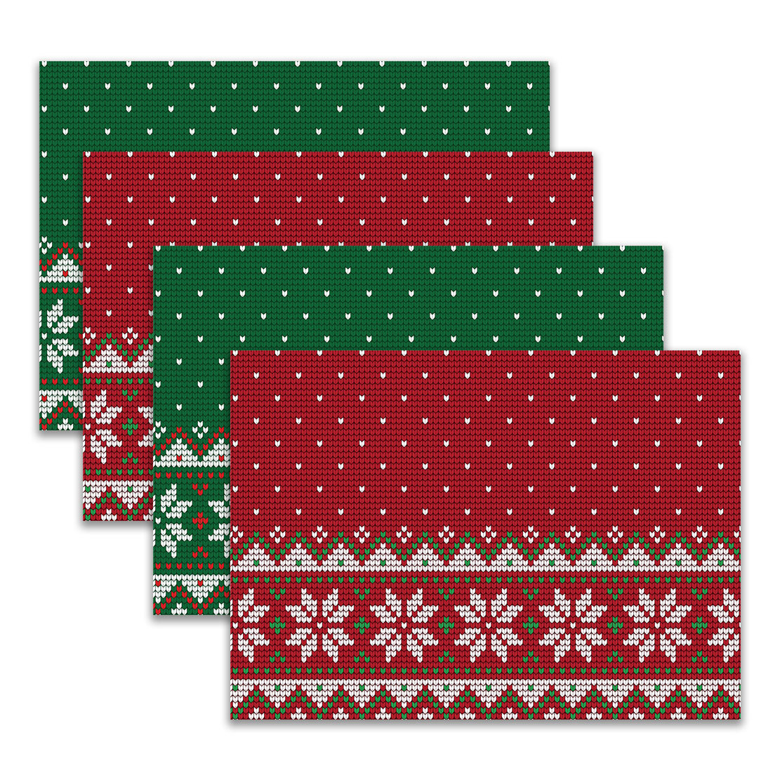 Home & Garden popular Christmas party decoration placemats new style printed kitchen insulation pads autumn and winter all match linen placemats_voghion.com