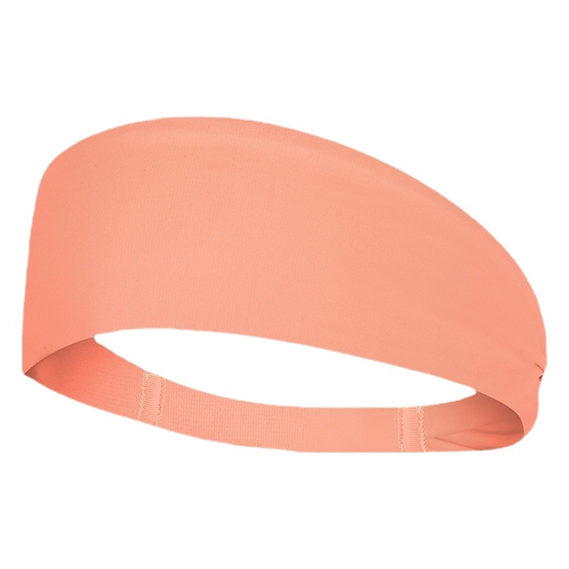 Sports Hair Band Women's Breathable Sweat Absorbing Band Running Fitness Headwear Yoga Solid Color Antiperspirant Band Widened Headband Printed logo