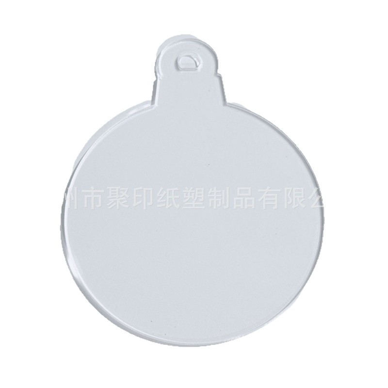 亚克力透明空白片圣诞树DIY节日挂饰派对氛围装饰品跨境挂件雪花|undefined