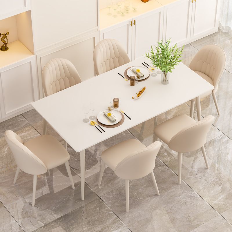 [핫스타일] 순백 슬레이트 식탁 + 식탁의자 6개