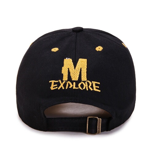 Hat for men's sunscreen white women's baseball cap sunshade hat embroidered casual cap with spring and autumn eaves and all-matching