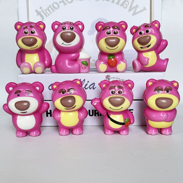 Pink strawberry bear randomly