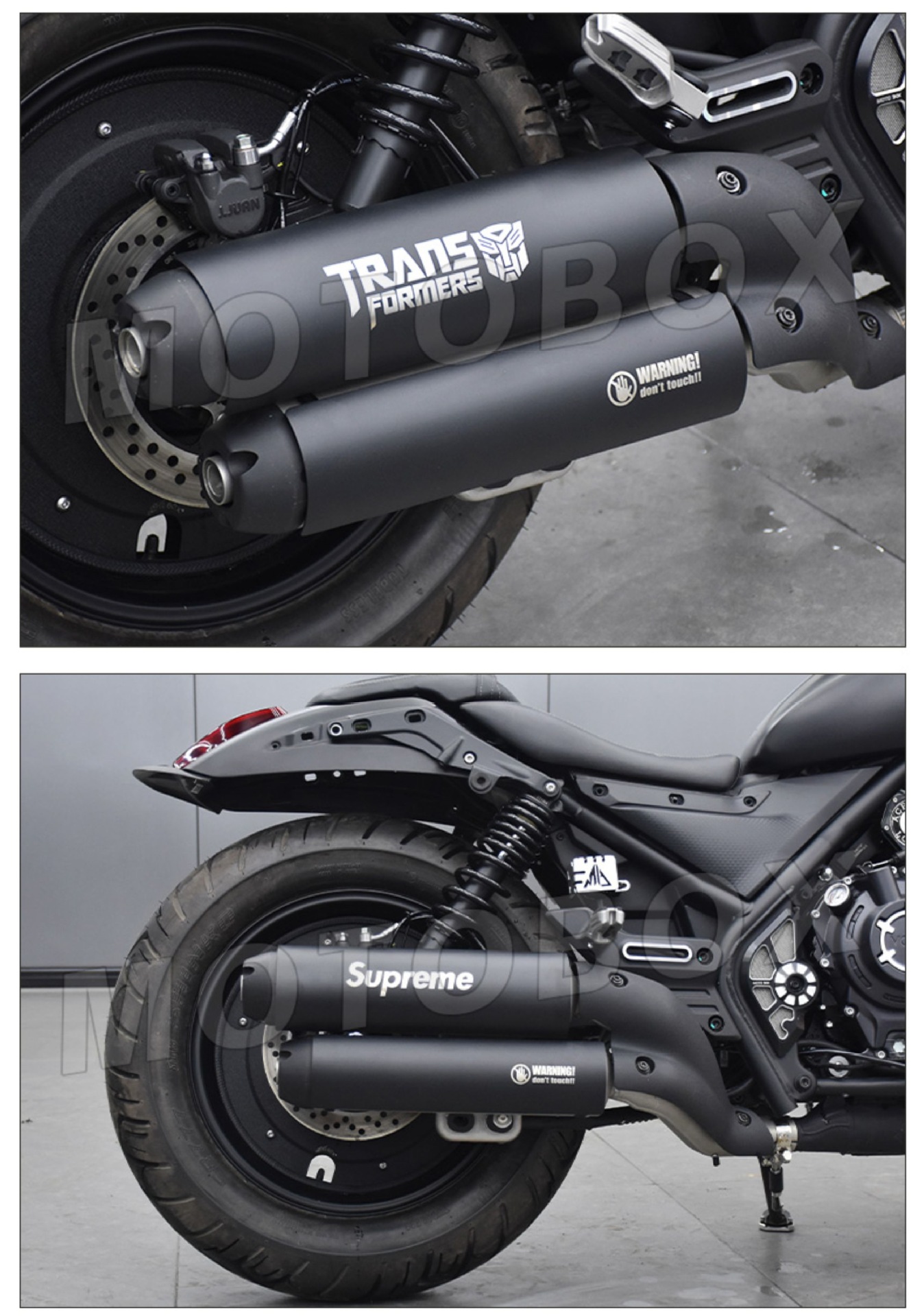Suitable for the Wuyi CU250/525/625 Chinchilla Napoleon 450 exhaust pipe anti-scald cover blackened protective cover