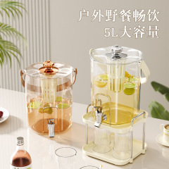 高颜值冷水壶大容量带龙头家用储水凉水瓶壶水果茶冷泡饮料果汁桶