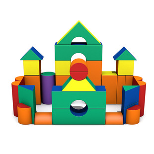 Hot selling 35-piece children's early education center infant soft building blocks suit non-toxic environmental protection