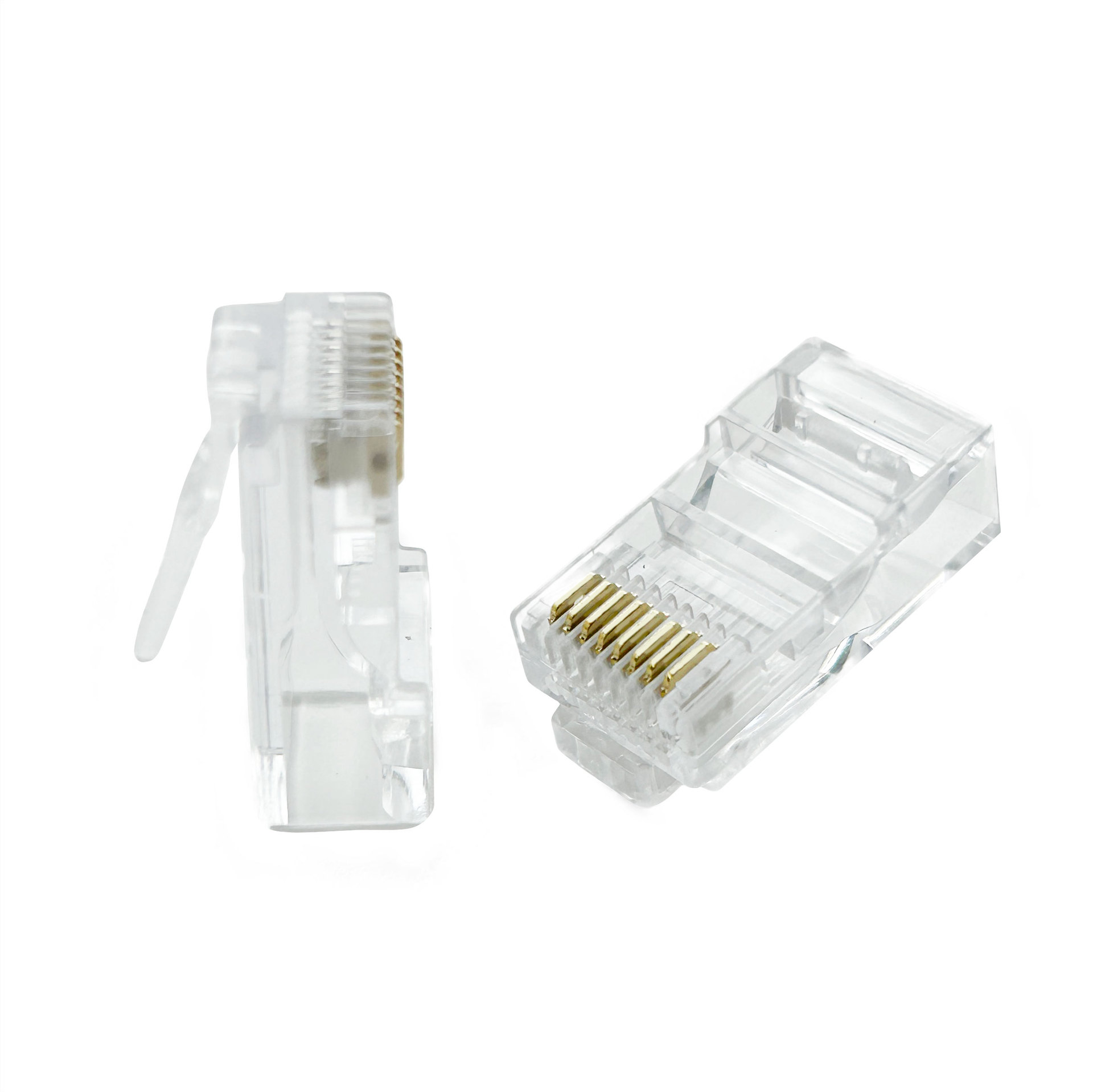 RJ45 Category 5e unshielded eight-core trifurcated network cable connector plug wholesale 8P8C crystal head