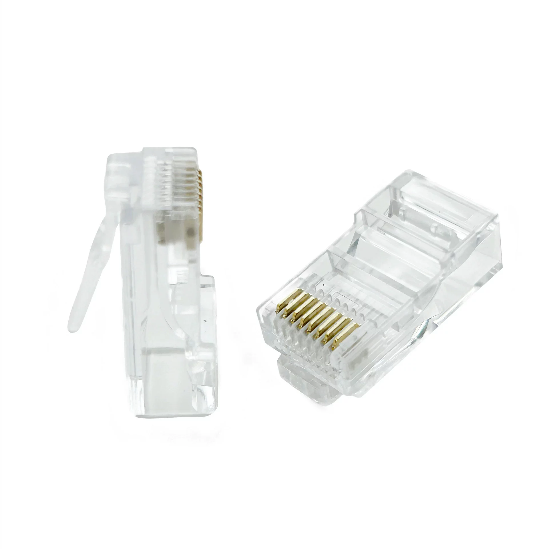 RJ45 Category 5e unshielded eight-core trifurcated network cable connector plug wholesale 8P8C crystal head