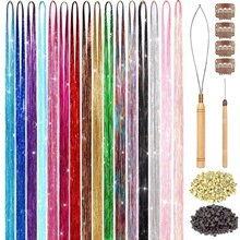 J 36158 Shiny Metallic Hair Extensions �ӷ� �羳ŷ������ѷ��