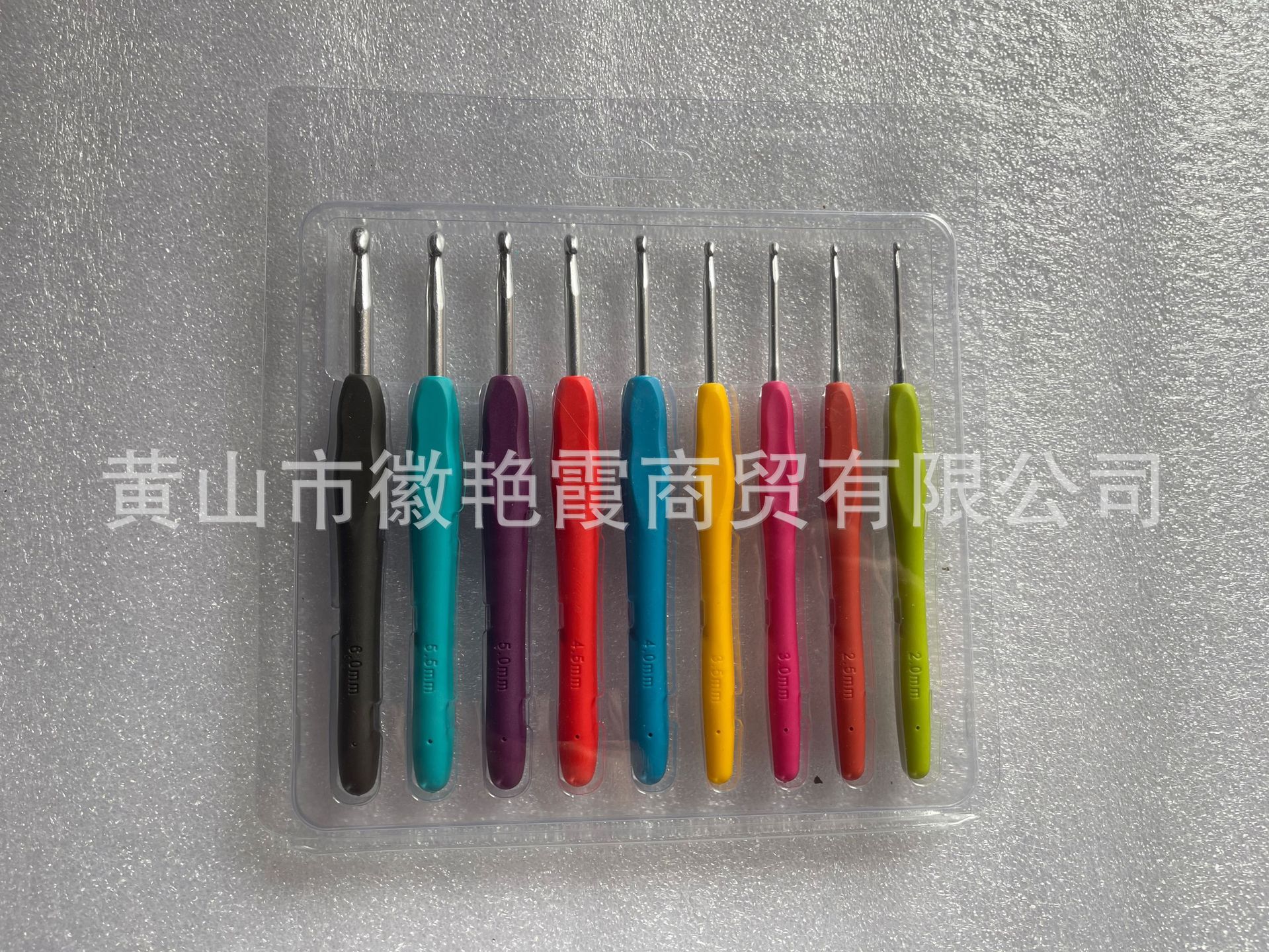 Cabeza de plata 2,0mm-6,0mm total 9 piezas PVC paquete