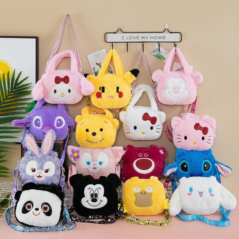 Factory wholesale new plush toy bag grab doll foreign trade doll bag doll shoulder handbag free shipping