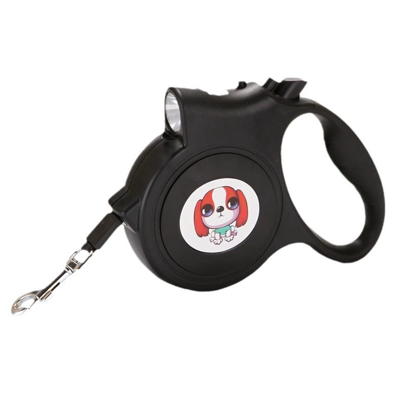 Retractable Pet Leash 5 m, Automatic Telescopic Dog Leash with LED Light, Multi-color