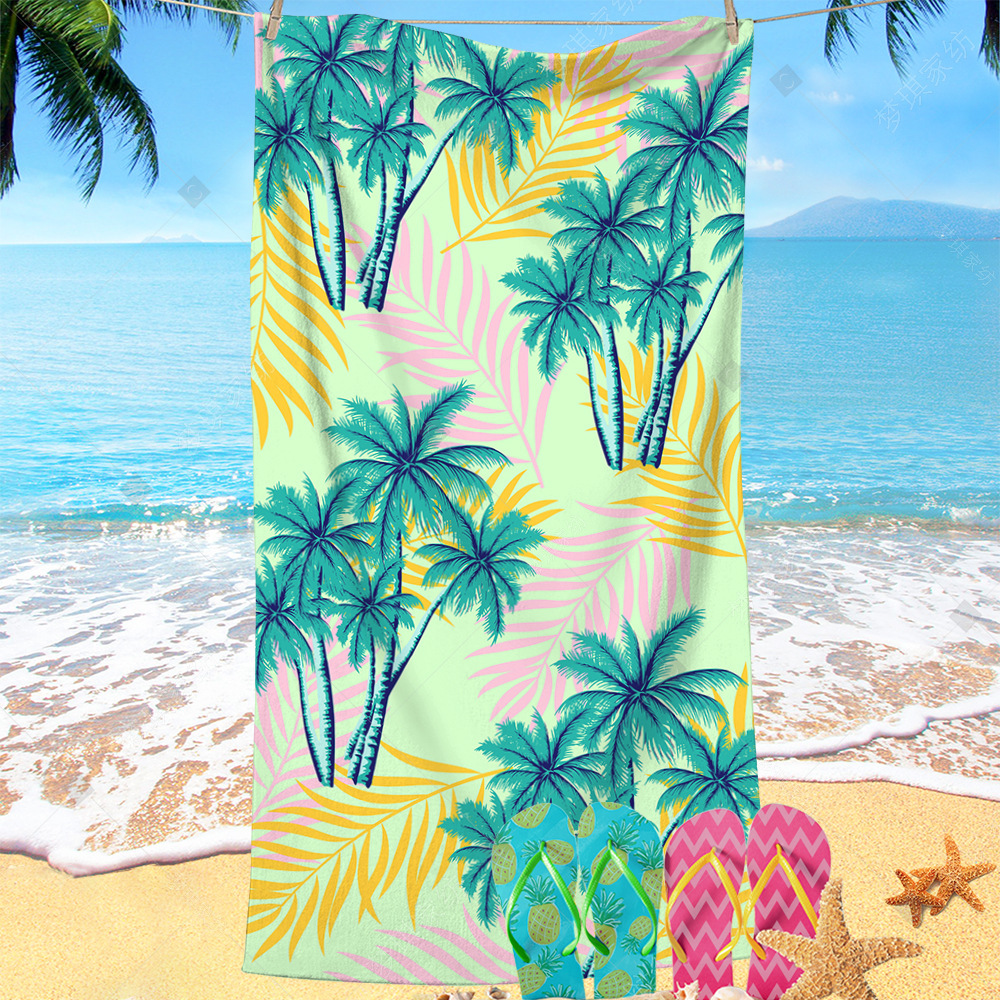 Toalla de playa de microfibra caliente de Amazon Toalla de baño absorbente de mariposa súper grande transfronteriza Towel engrosado