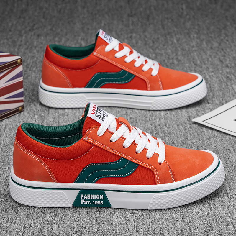 Zapatos de lona 2026 primavera nuevos zapatos de skate transpirables para hombres con suela suave de moda deportiva casual zapatos de moda para hombres