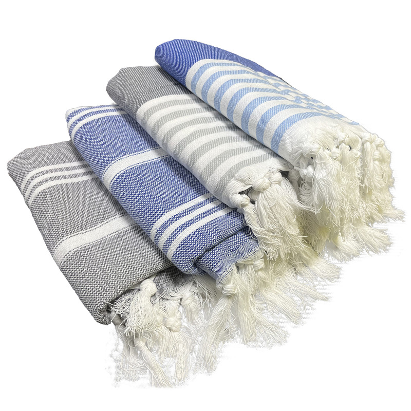 Europe and America Amazon cross-border cotton Turkey tassel beach towel wholesale yarn-dyed towel cotton quick-drying beach blanket Europe and America Amazon cross-border cotton Turkey tassel beach towel wholesale yarn-dyed towel cotton quick-drying beach blanket