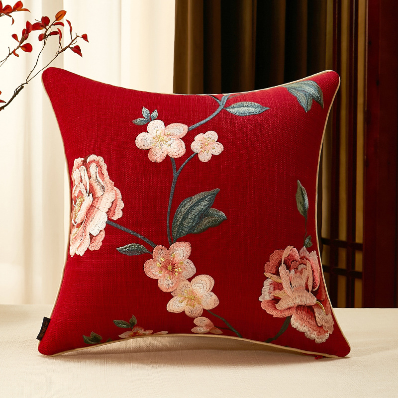 링롱-레드 [도리스 린넨 코트]