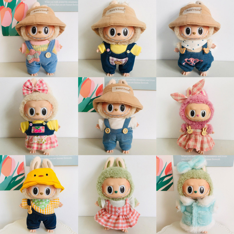 Labubu Baby Clothes, Labubu Clothes, Hats, First, Second and Third Generation Pendants, Versatile Overalls, Beautiful Skirts, Total