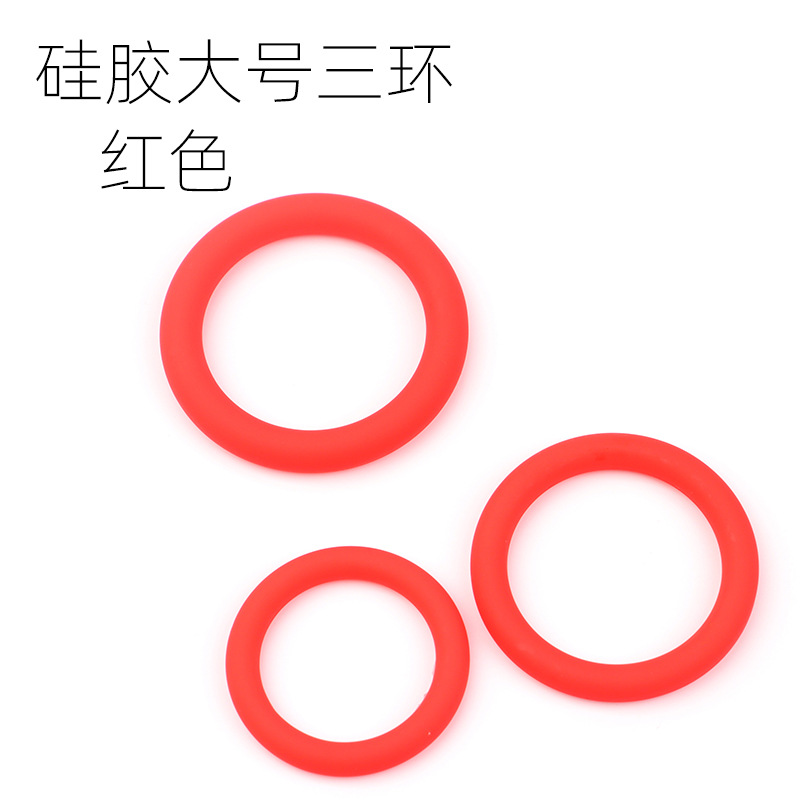 Silicone 6-Ring Locking Ring Set, Wearable Delay Trainer, Sky Blue — detail image 7