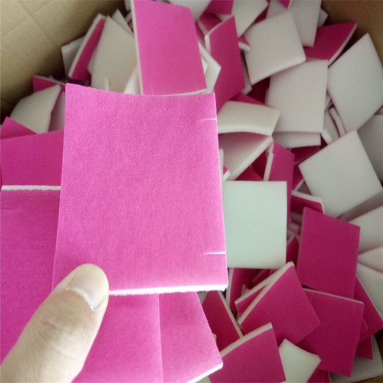 厂家定制黑色复布箱包内衬冲孔海绵 打孔透气服装垫肩海绵片