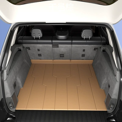 Trunk Mat, Toyota Highlander Trunk Mat - cognac-brown-main-mat-model-waterproof-wear-resistant-stain-resistant-and-odor-free-other