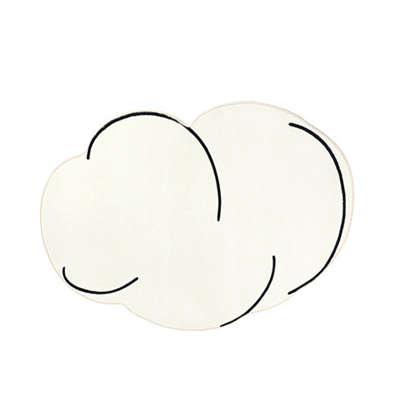 Alfombra Morandi con diseño de nubes frescas, estilo nórdico, para sala de estar, alfombra para mesa de centro, personalizada, creativa, irregular, de felpa, para uso doméstico.