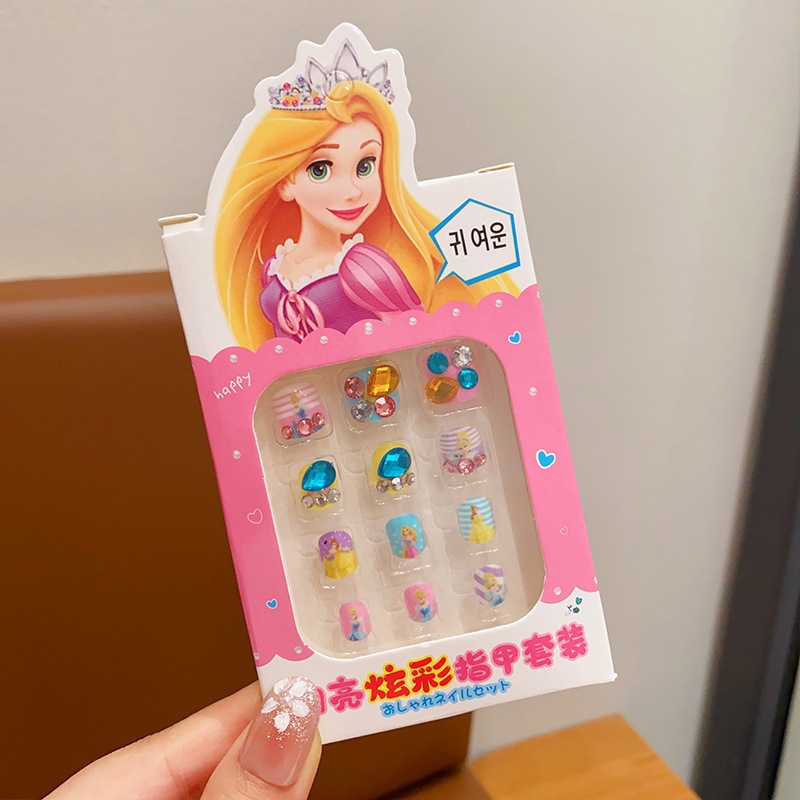 Niños parches de uñas super lindas chicas lindas usan pegatinas de dibujos animados de uñas seguras desmontables parches de uñas al por mayor image 138
