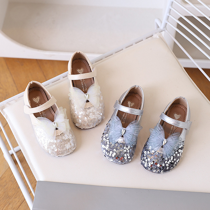 童鞋批发2025夏季新款女童韩版气质单鞋儿童女孩浅口软底百搭皮鞋