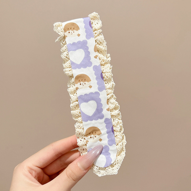 Flequillo para niños, artefacto de acabado de cabello roto, niña no lastima el cabello, cinta para el cabello con velcro, diadema en la frente de niña, tocado