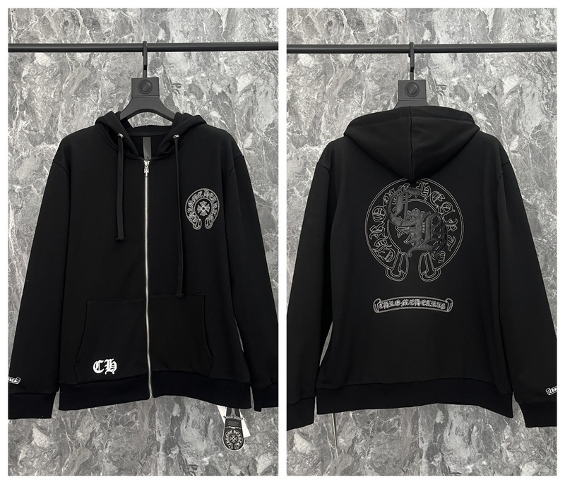25ss正确版Chrome Hearts 克罗伈十字架连帽卫衣百搭潮流时尚批发|undefined
