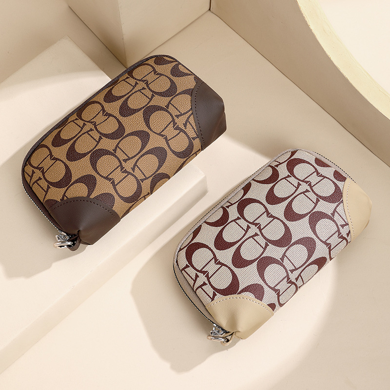 Nuevo bolso de mano de mujer larga simple con cremallera de gran capacidad bolso de mano para agarrar bolso de madre puede poner el teléfono móvil