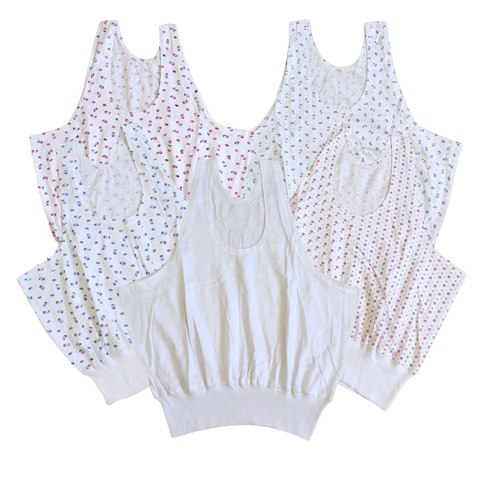 Summer Thin Camisole for Middle-Aged and Elderly Women, Women's Pure Cotton Vest Plus Fat and Enlarged Half Floral Vest