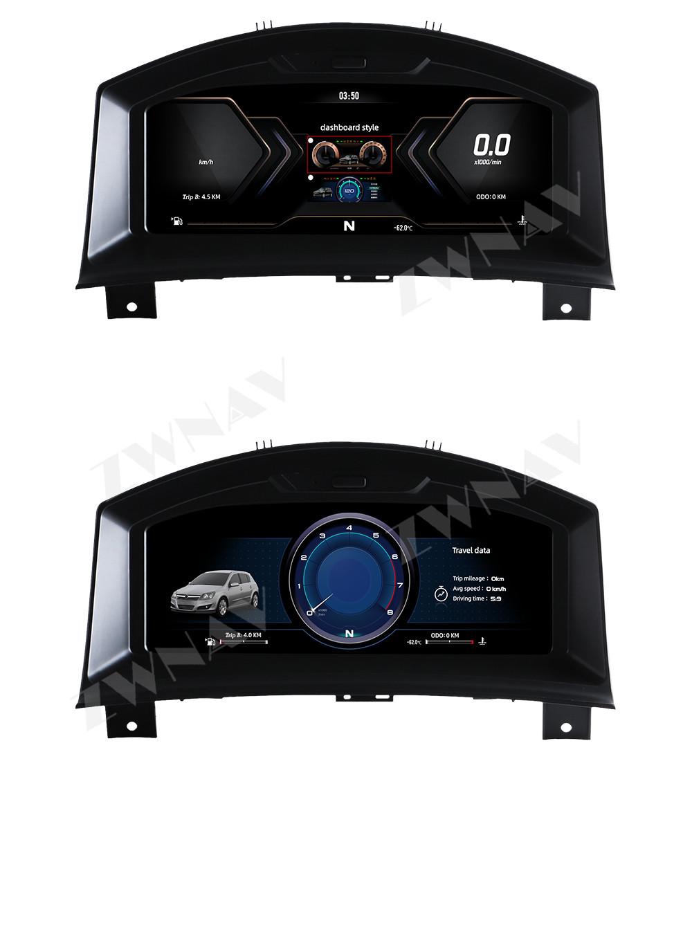 Applicable to 2004-2014 Opel upgraded full LCD dashboard 10.25inch Multiple UI car odometer