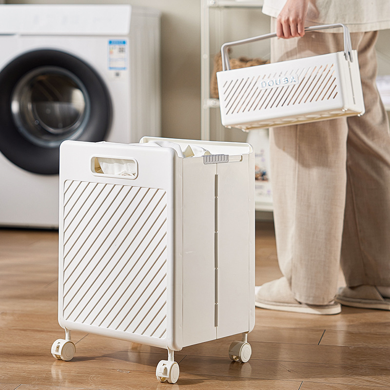 Canasta de ropa sucia plegable ins Canasta de ropa sucia portátil multifuncional Canasta de almacenamiento de gran capacidad para el hogar Canasta de almacenamiento de baño