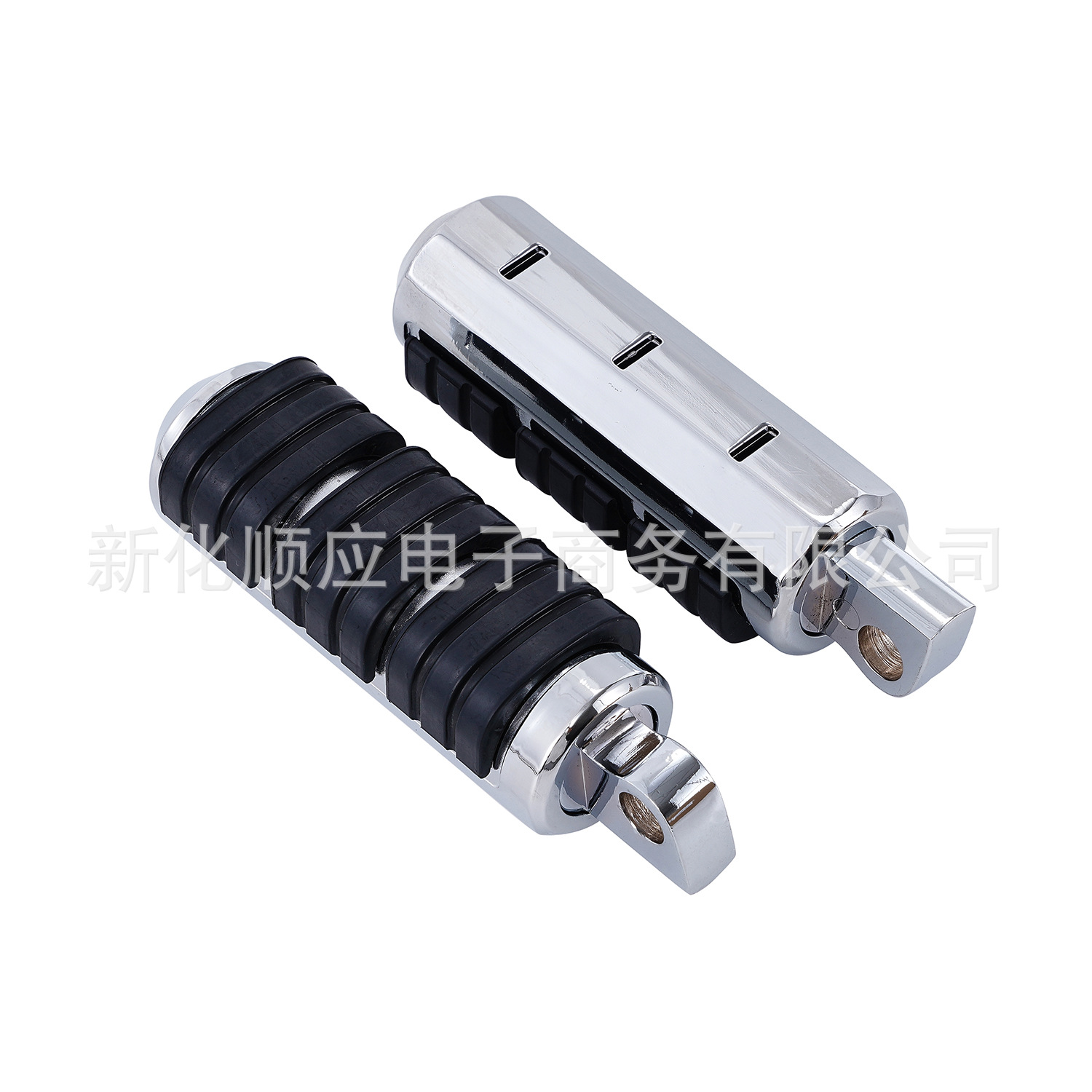 Suitable for Harley Xl883/1200 Dyna Fat Boy Softail Road King Guard Bar Footrests Chrome-Plated Foot Pedals