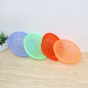 Rice one yuan rice washing drain basket blue rice daily necessities plastic Luo two yuan shop fruit color special batch of multi-color mixed hair none