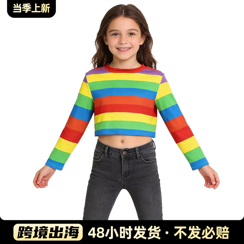 Amazon Cross-Border Inside Out Cosplay Costume Riley T-Shirt Lele Yanyan Dress Halloween Performance Costume