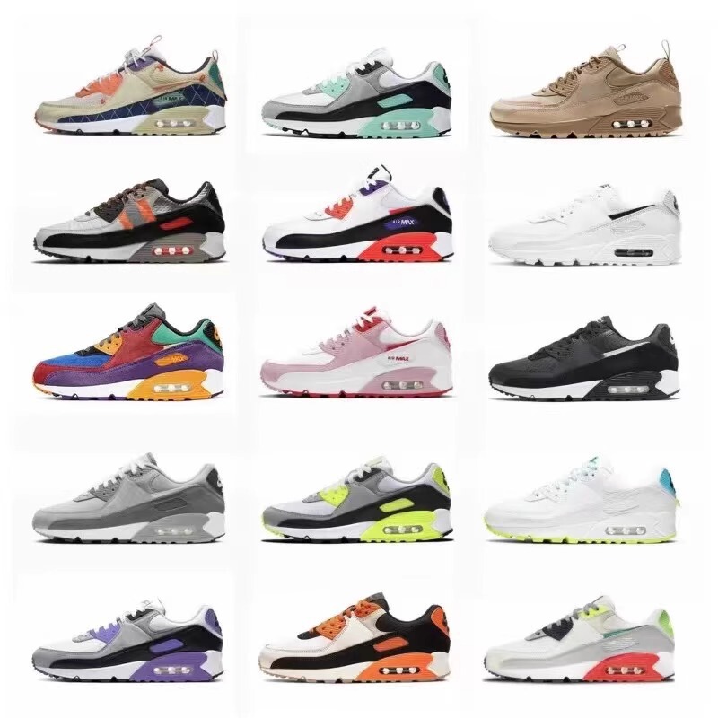 Nike Official Men's Shoes from Putian Factory, Air Max 90 Air-Cushioned Shoes, Breathable Mesh Women's Shoes, Casual Sports Running Shoes Nike Official Men's Shoes from Putian Factory, Air Max 90 Air-Cushioned Shoes, Breathable Mesh Women's Shoes, Casual Sports Running Shoes