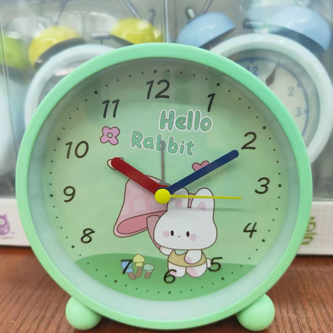 Reloj de despertador de metal macro directo de fábrica con cabecera luminosa se puede colocar en cabecera despertador de escritorio despertador