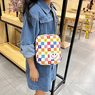 Z 44127 Plaid smile crossbody bag ����ЦĘб���