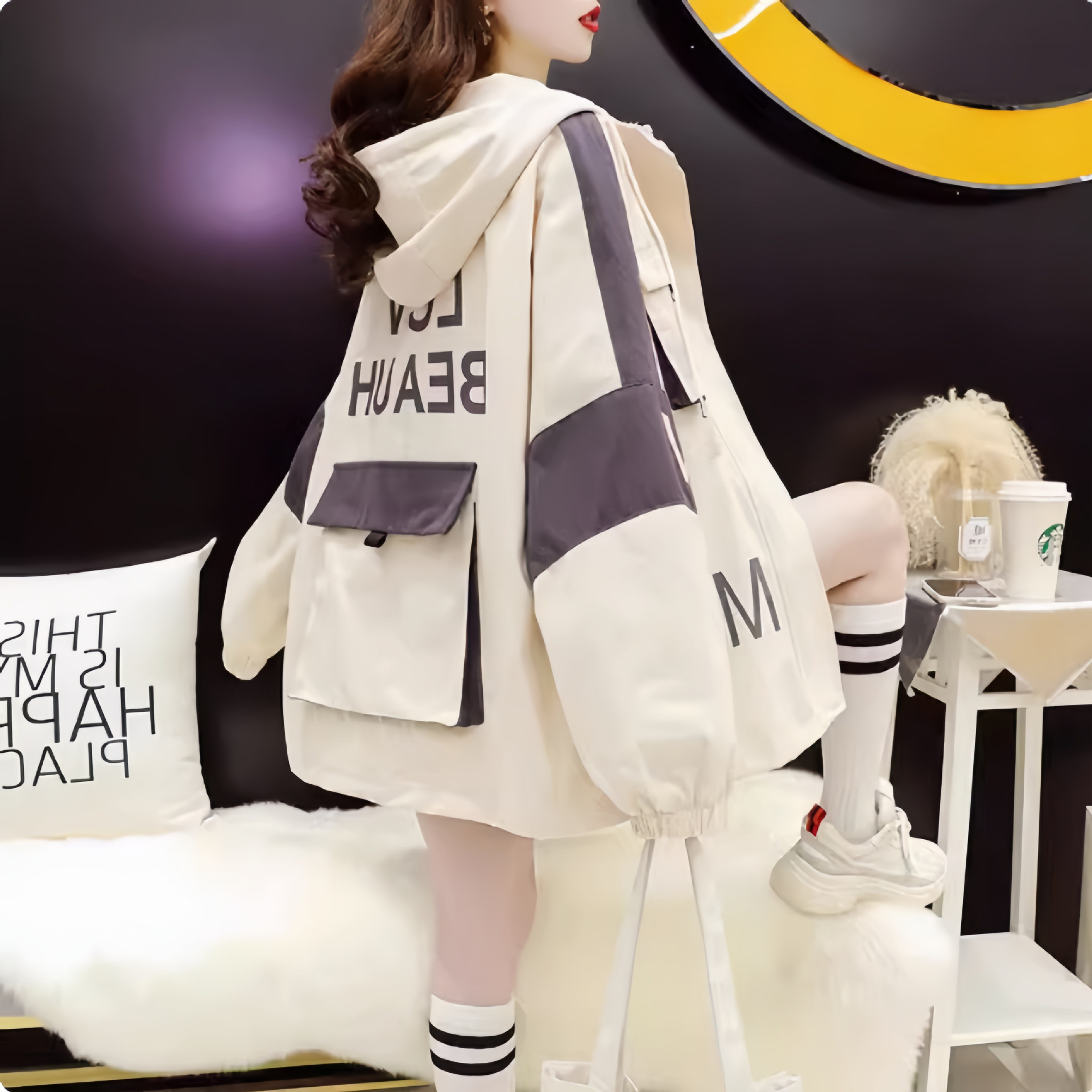 2024新款chic设计感春秋工装风衣外套