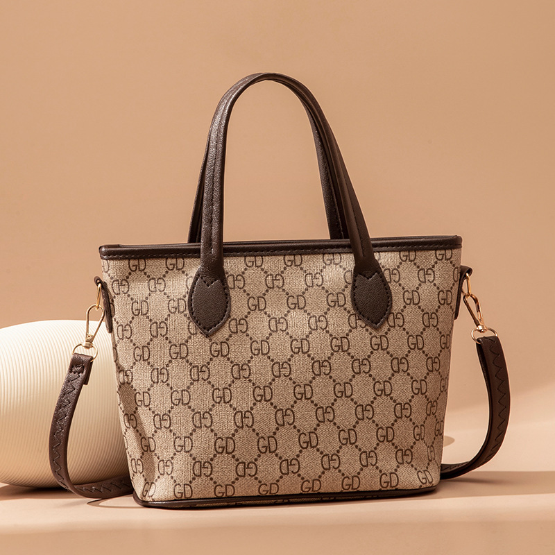 Bolso de mujer de comercio exterior 2023 nuevo bolso de impresión retro europeo y americano flor de hombro bolso de mujer en vivo explosión