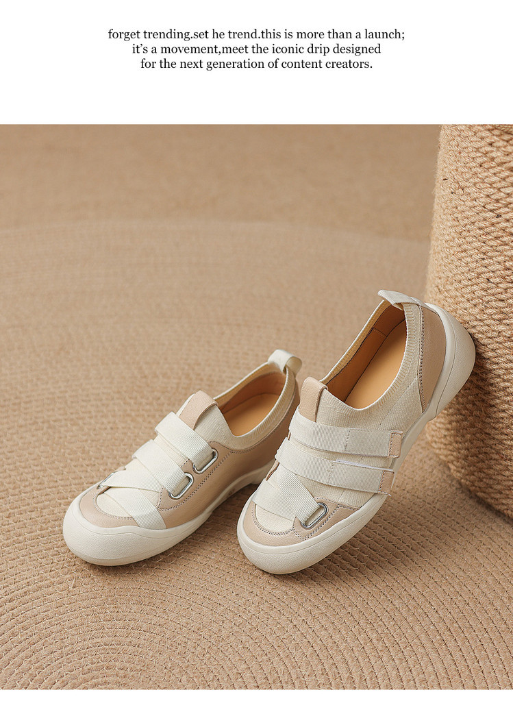 Giày sneaker nữ chunky đế dày da dê phối màu cao cấp — màu đen, màu trắng ngà chi tiết 21