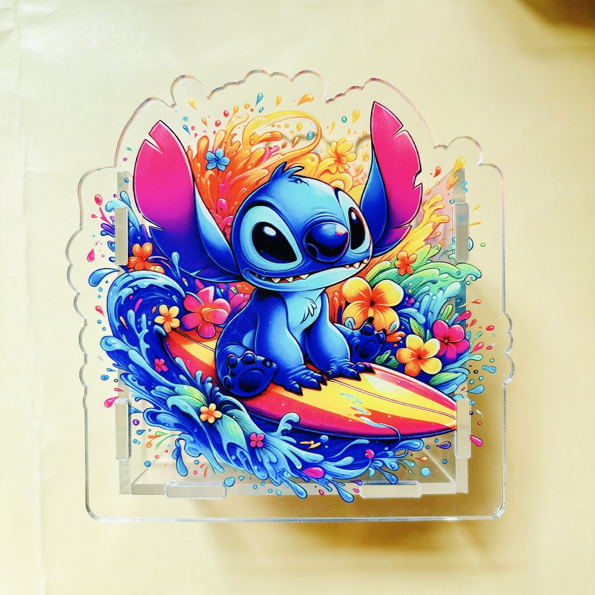 Caja de papelería acrílica TK caja de bolígrafo creativa de regalo 10cm
