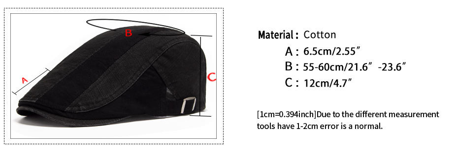 Baskenmütze für Männer und Frauen, schlichter, kunstvoller englischer Entenschnabelhut, gewaschene reine Baumwolle im Patchwork-Stil_voghion.com