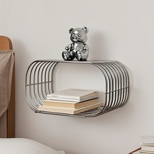 不锈钢线条边几北欧置物架家用书报架床边桌沙发角几小户型适用