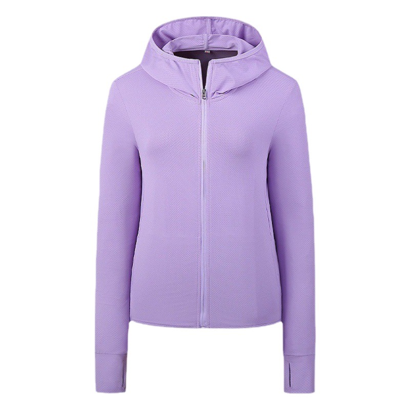 UPF50 Summer Sun Protection Clothing Men's Ice Silk Knitted Long Sleeve Couple's Skin Clothing Women's Fashion