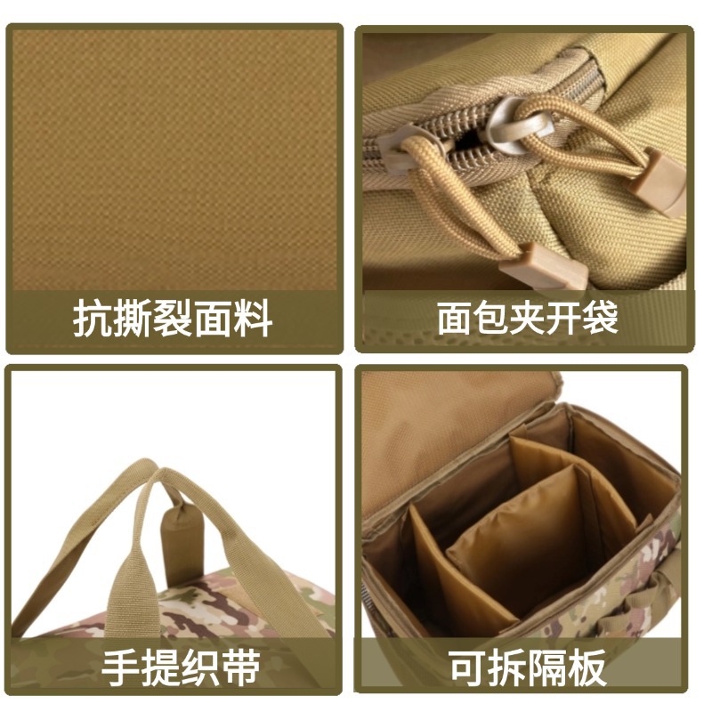 Bolsa de almacenamiento deportiva para exteriores y camping, de gran capacidad, estilo camuflaje, material resistente a desgarros, bolsa táctica, venta al por mayor.