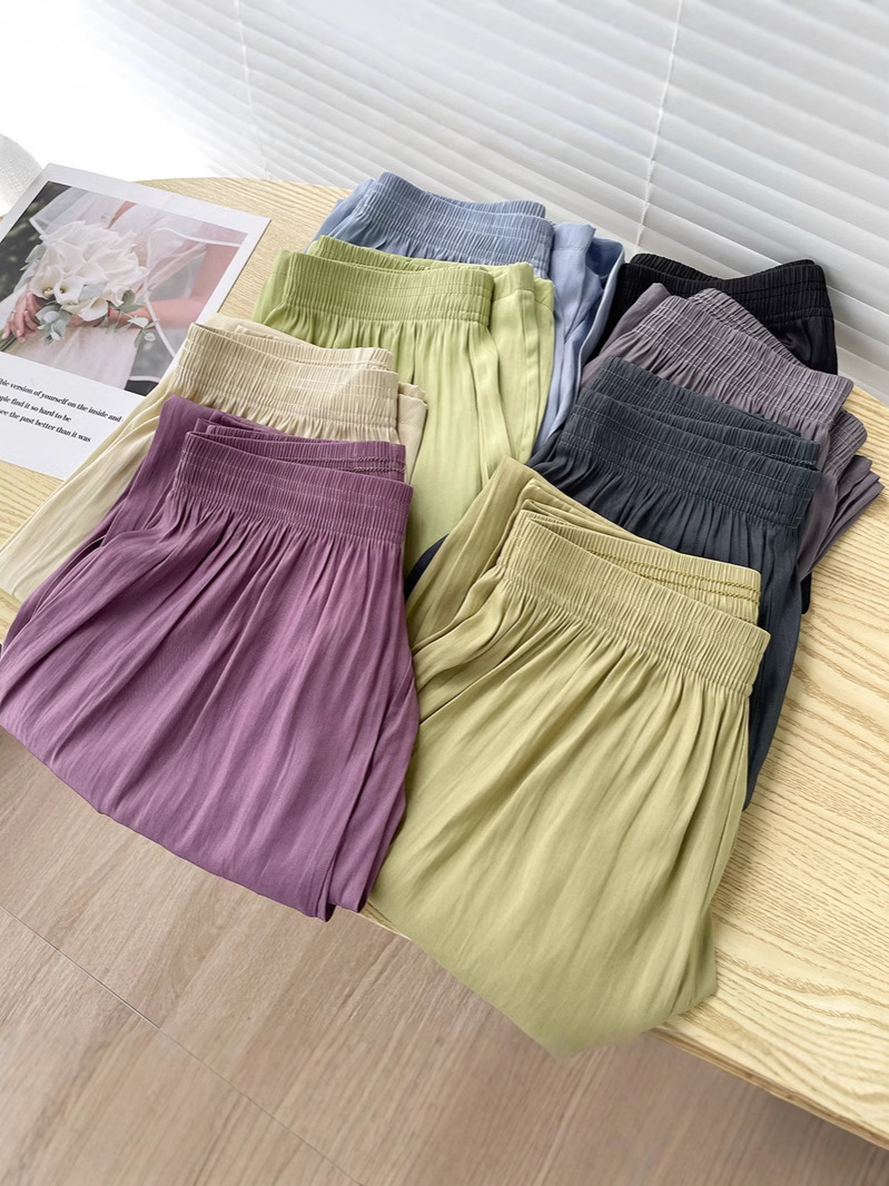 Silk summer thin trousers