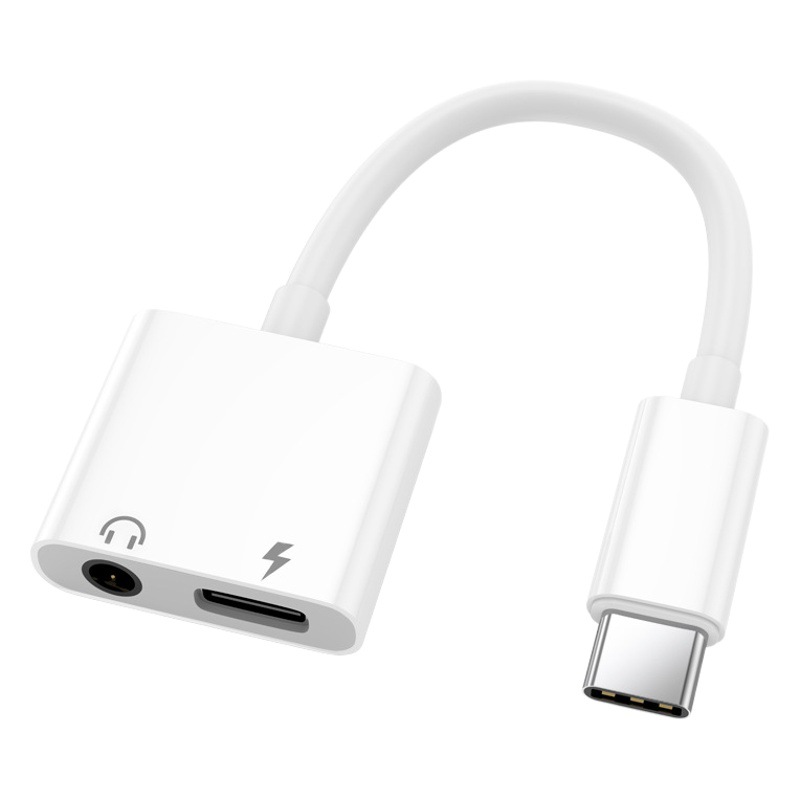 Conector de auriculares Typec a audio Convertidor OTG Convertidor de disco varias U de una vuelta Cabeza de conversión para teléfonos móviles Apple Huawei