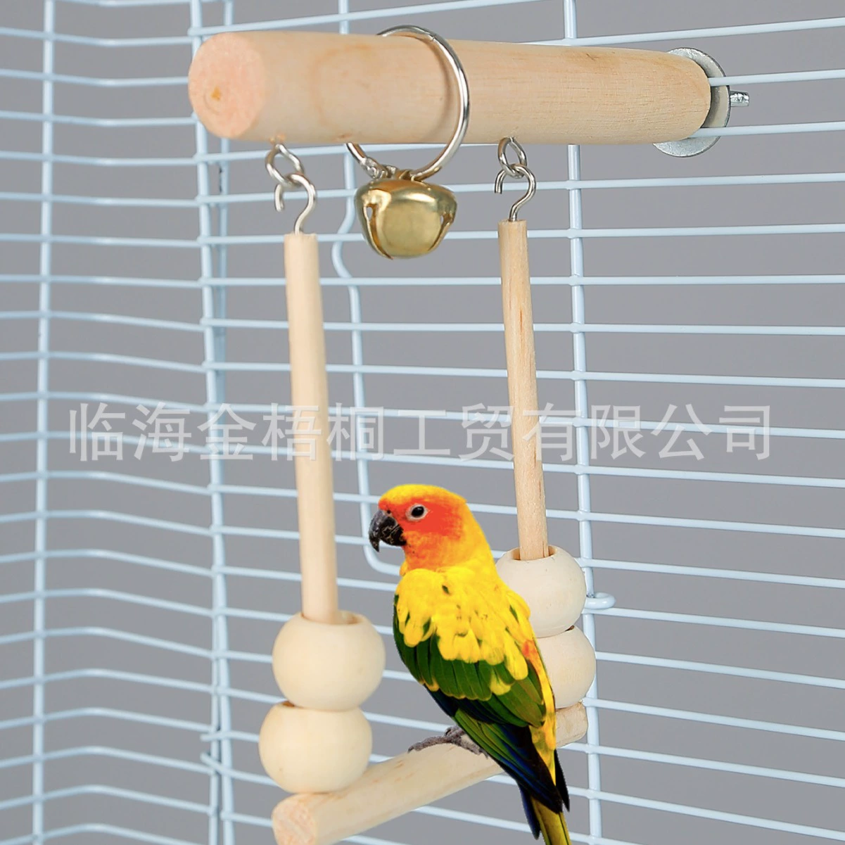 Parrot Gnawing Молярные игрушки для птиц Качели Комбинированные кольца Журнал Цвет Станция Бар Палка с бусинами Аксессуары на платформе