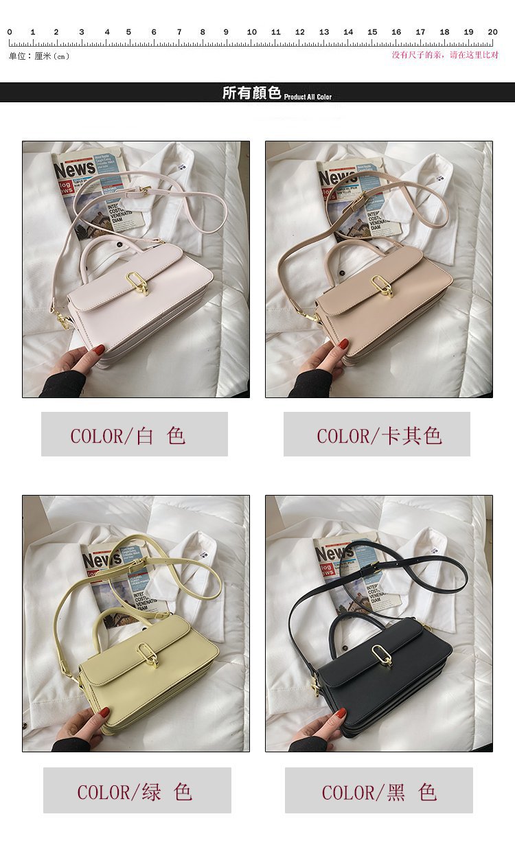 Fashion Solid Color Shoulder Messenger Portable Bag Wholesale display picture 6